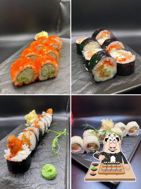 Закажите различные виды суши
