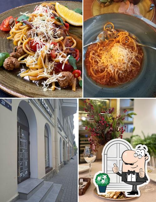 Изображение, на котором видны внешнее оформление и еда в Felichito