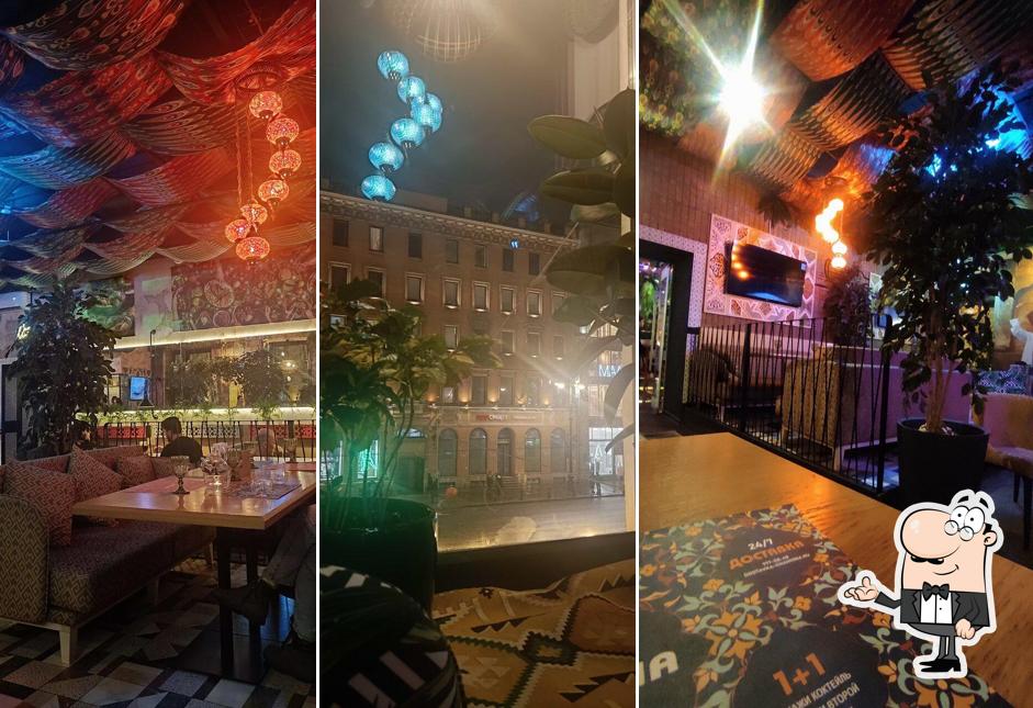 Посмотрите на внутренний интерьер "Чайхона"