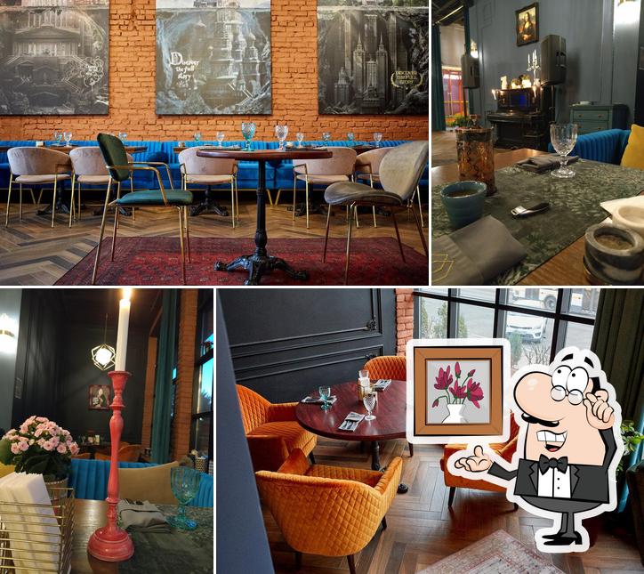 Mansard restaurant and hall