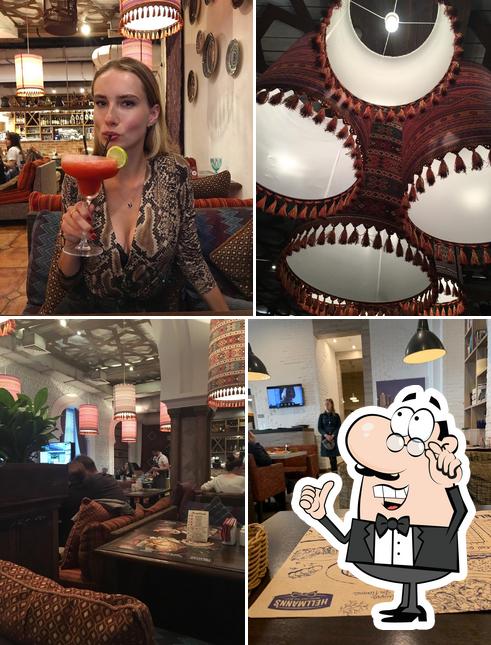 Посмотрите на внутренний интерьер "Ресторана Бахрома"