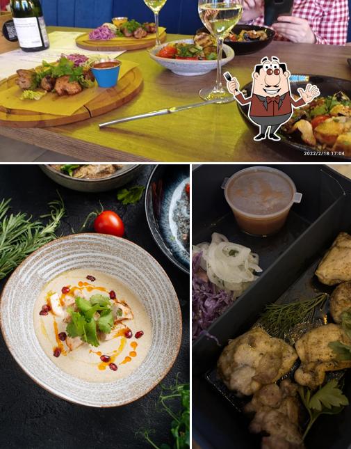 Еда в "Grill Vino & ХАЧАПУРИ"