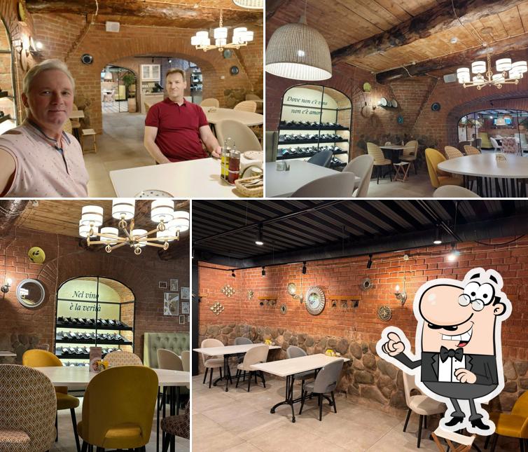 Посмотрите на внутренний интерьер "Мама Мия"