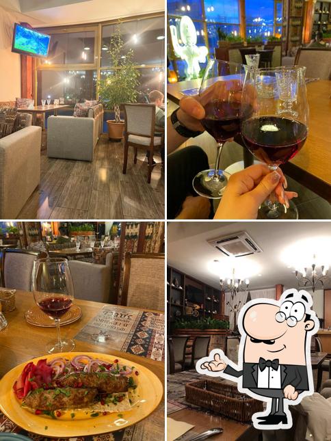 Посмотрите на внутренний интерьер "Ирландского Паба Harats Брянска"