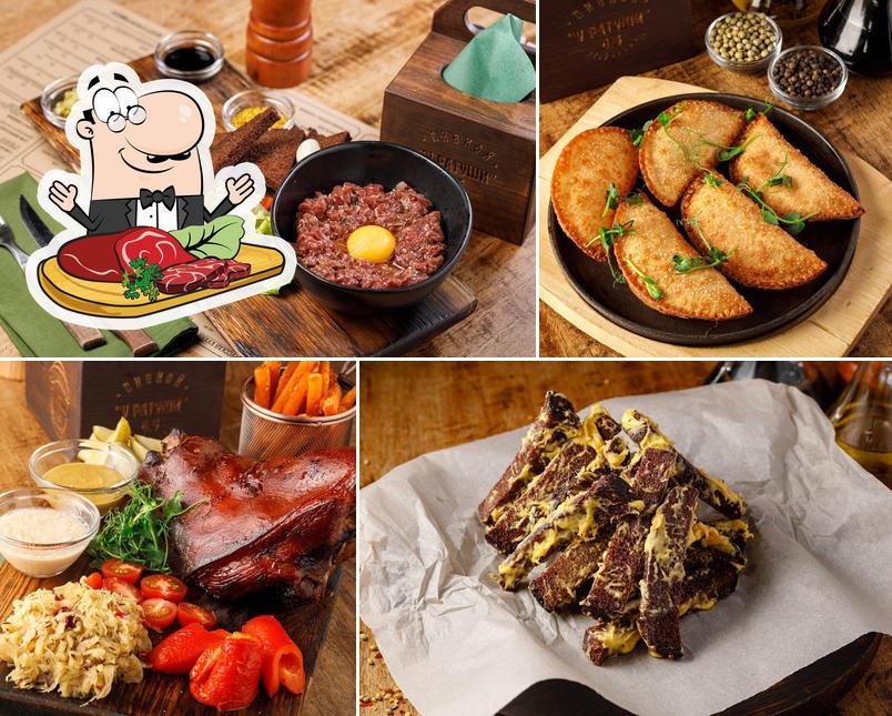Здесь большое количество блюд для любителей мяса