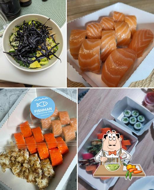 Салат из морских водорослей в "Fishman"