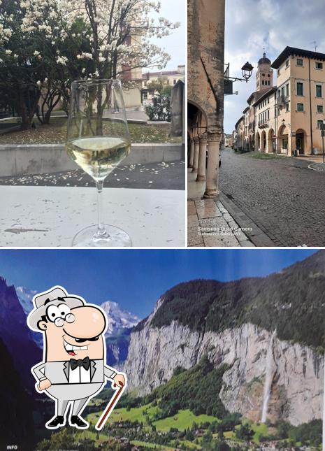 Помимо прочего, в Bar Lidia есть внешнее оформление и вино