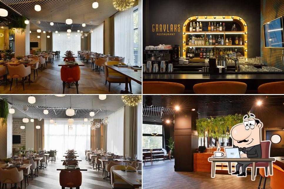 Посмотрите на внутренний интерьер "Гравлакс"