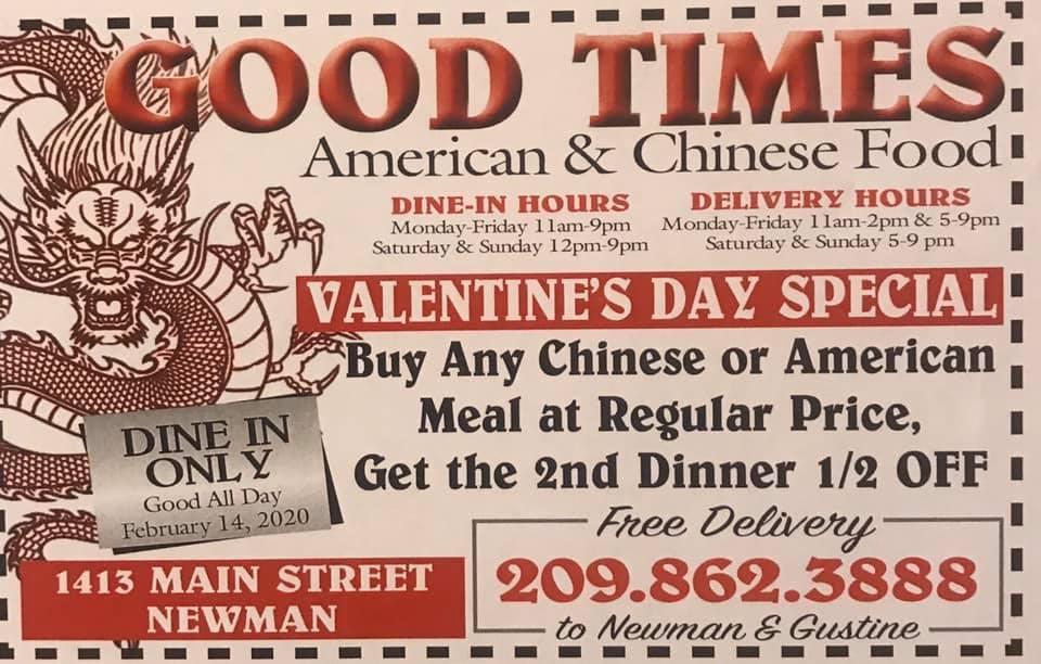 Good Times Restaurant Newman CA