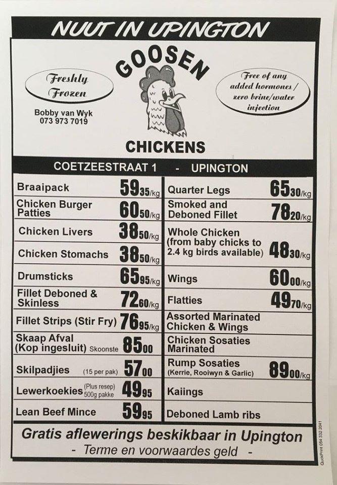 Goosen Chicken