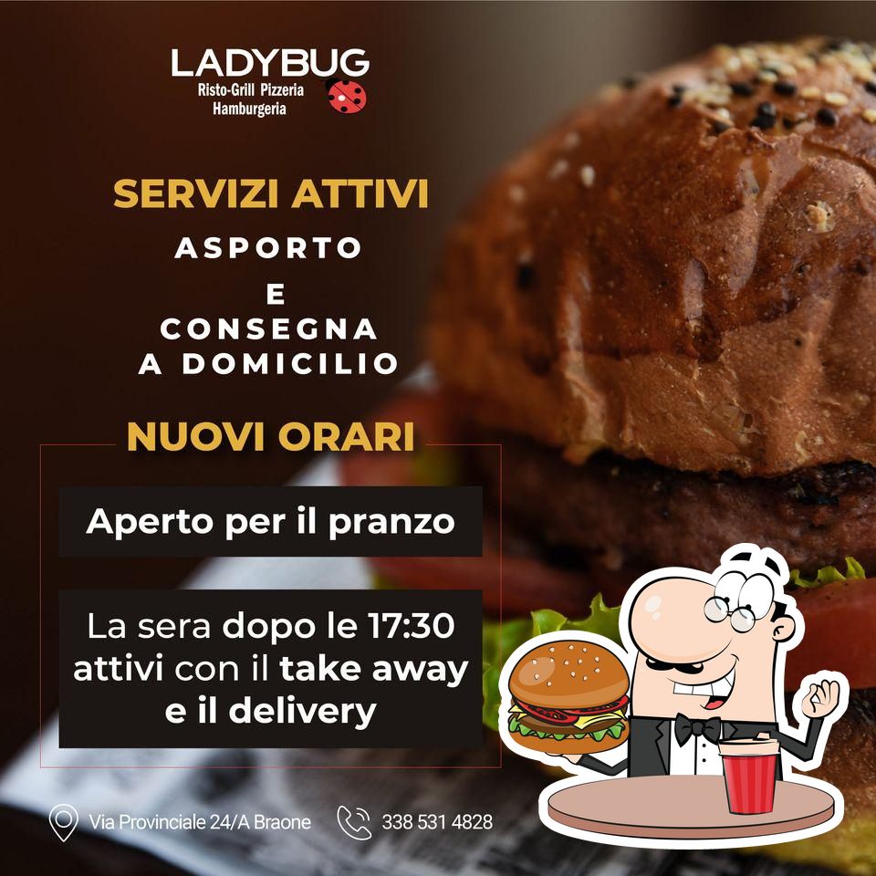 Ladybug - Hamburger, Pizze, Carne alle griglia e Aperitivi