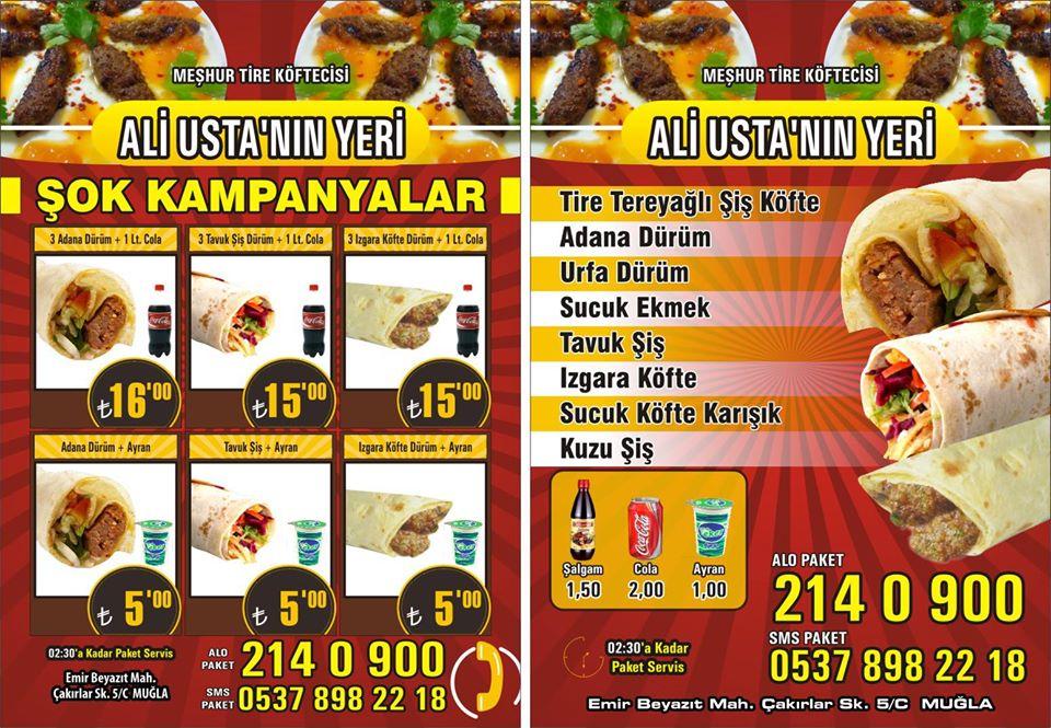 Meşhur Tire Köftecisi Ali Ustanın Yeri
