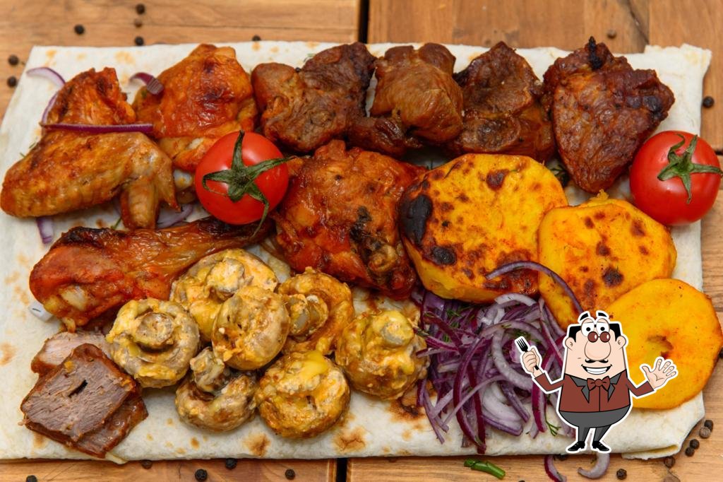 ШАШЛЫКИ & ШАВЕРМА кафе шаурма вкусный шашлык и овощи на мангале мясное ассорти доставка Екатеринбург