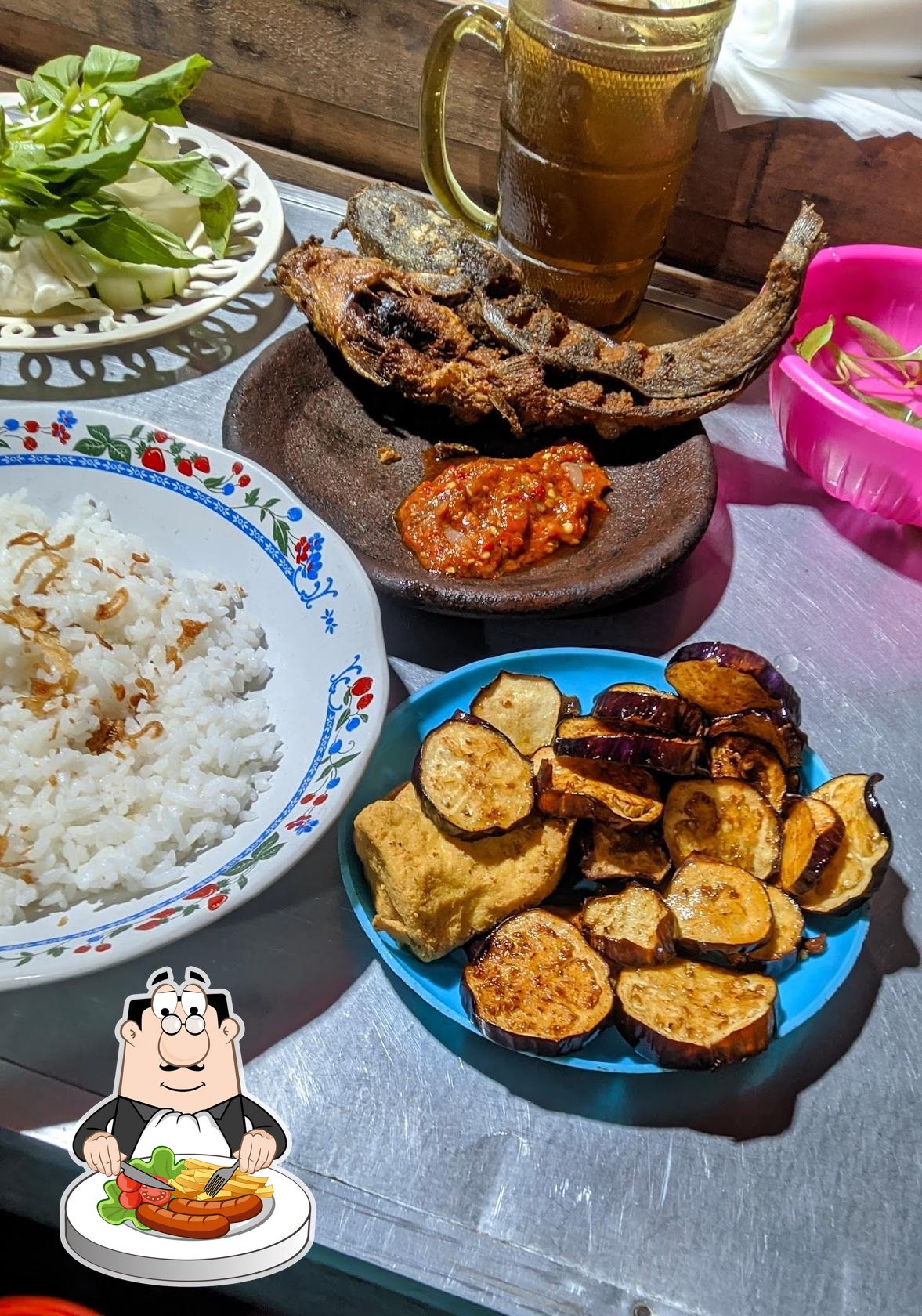 Seafood pecel lele Cak Rudi