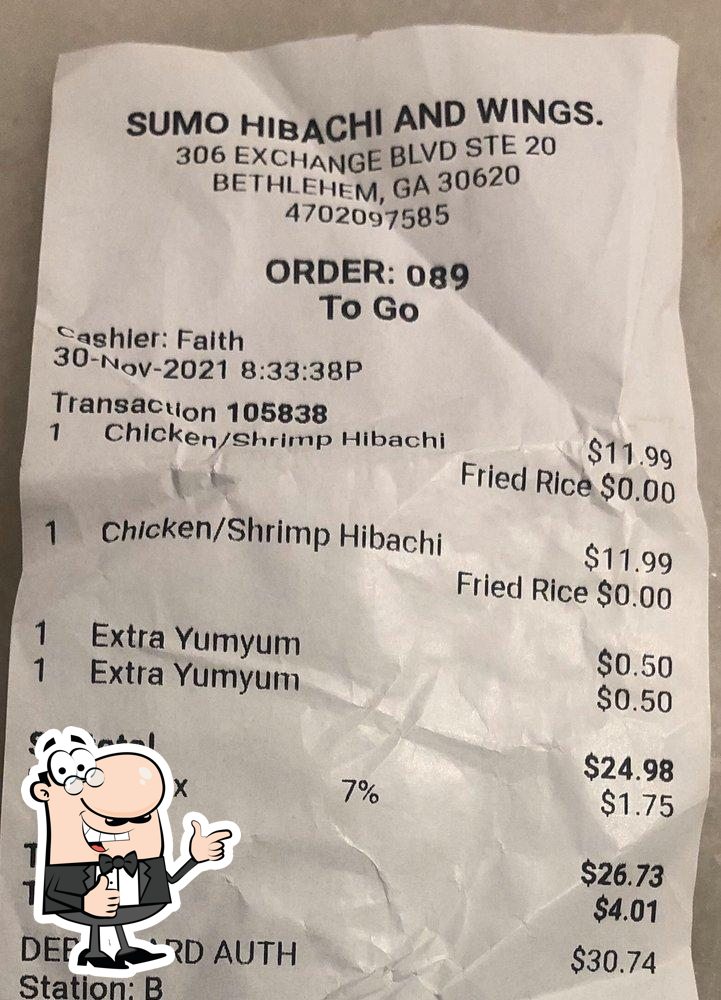 Sumo Hibachi and Wing
