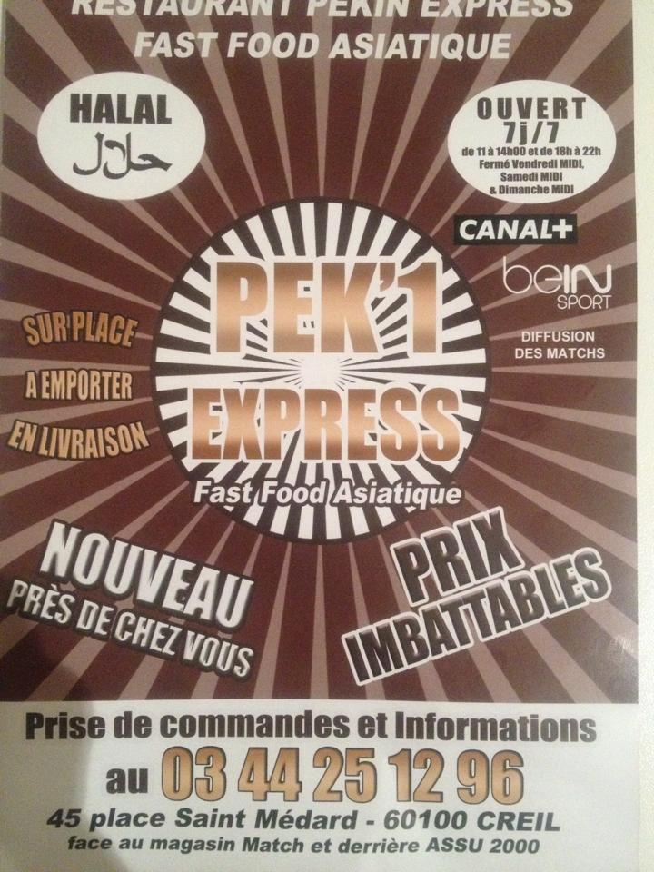 Chinois Halal Pekin Express Creil