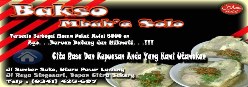 Bakso Mbah'e Solo Malang