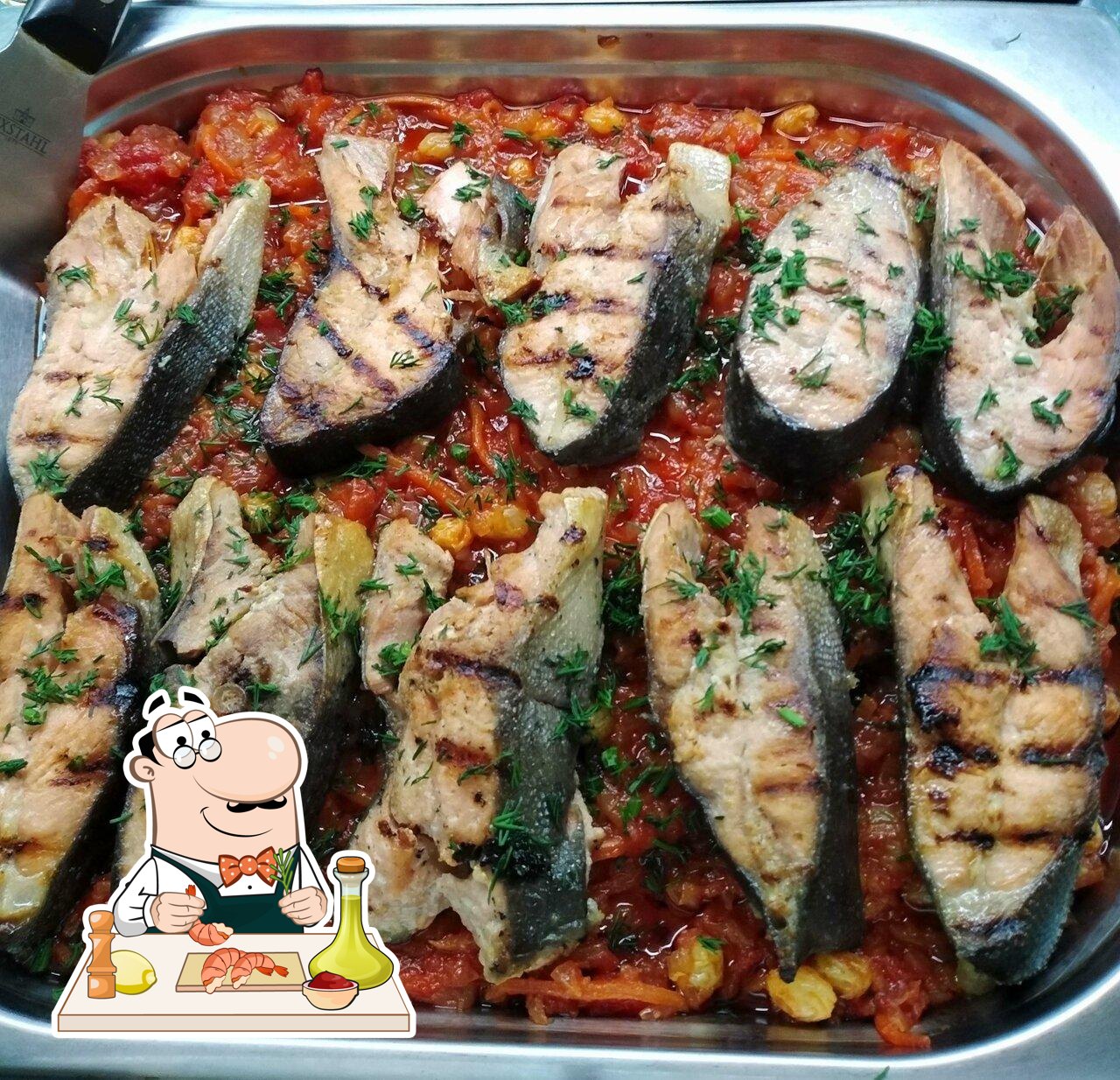 "Antafood" предлагает   широкий ассортимент блюд из морепродуктов.