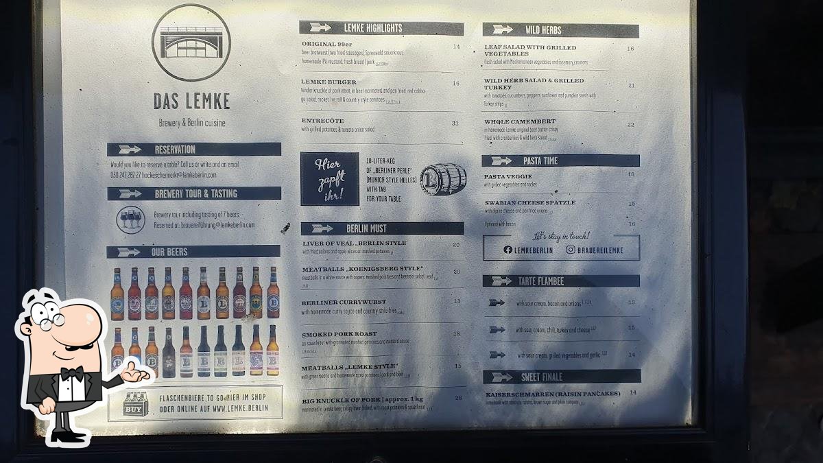 Посмотрите на внутренний интерьер "Das Lemke - Biergarten, Brauerei, deutsche Küche".