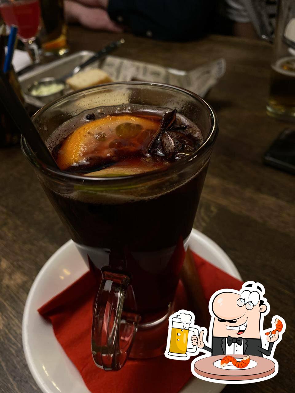 Выпейте стаканчик пива за ужином.