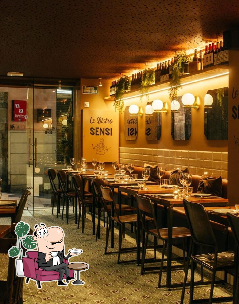 Интерьер "Le Bistro Sensi".