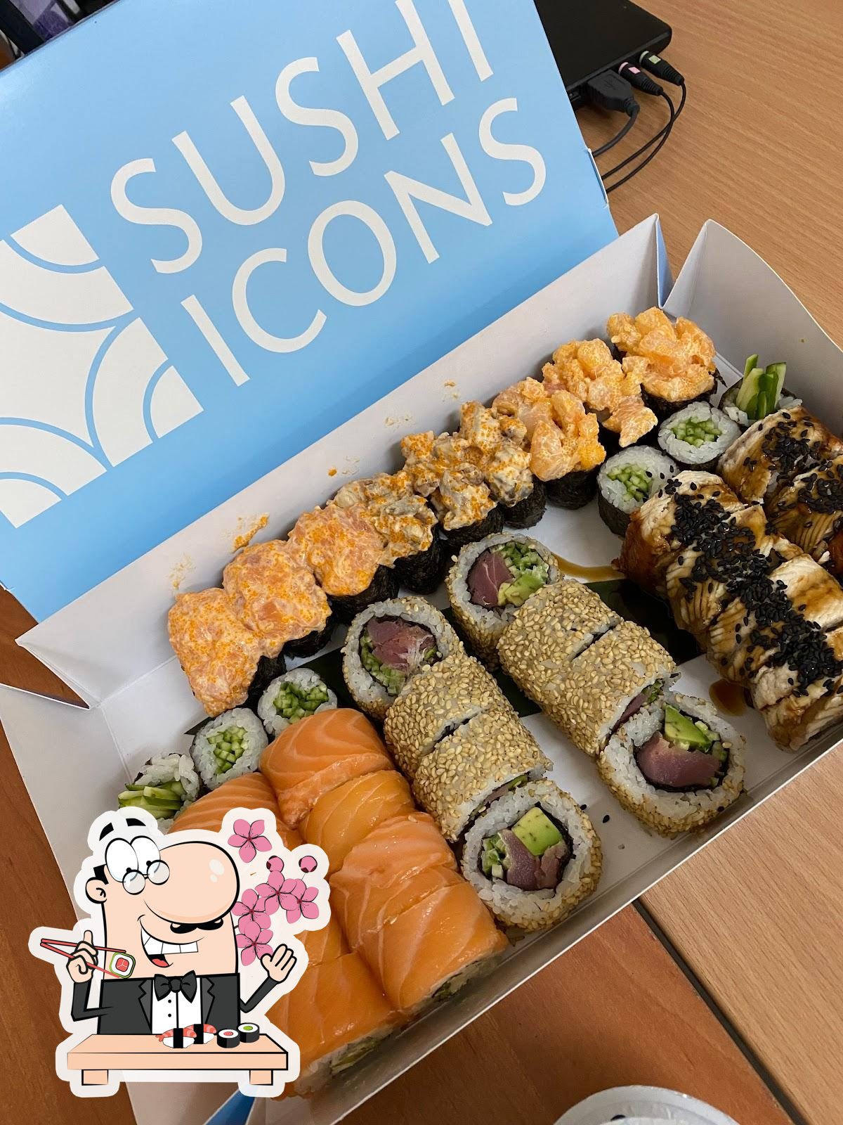 В "Sushi Icons, пр-т Олександра Поля, 12" вы можете заказать суши.