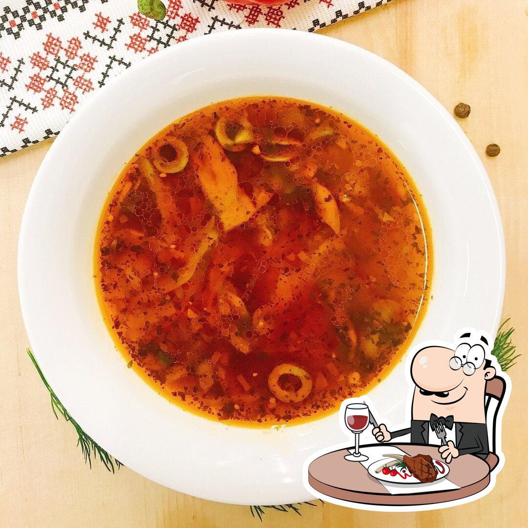 Мясные блюда подают в "Добрая столовая".
