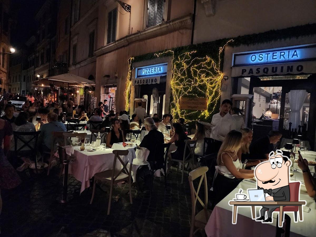 Интерьер "Osteria Pasquino".