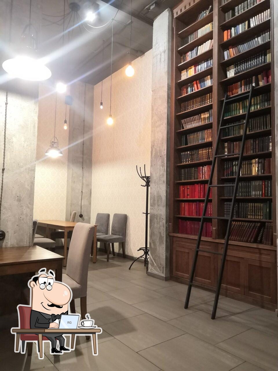 Интерьер "Кофе и книги".