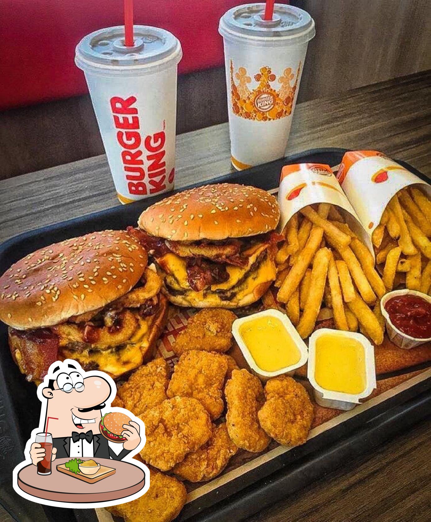 Побалуйте себя гамбургером в "Burger King".
