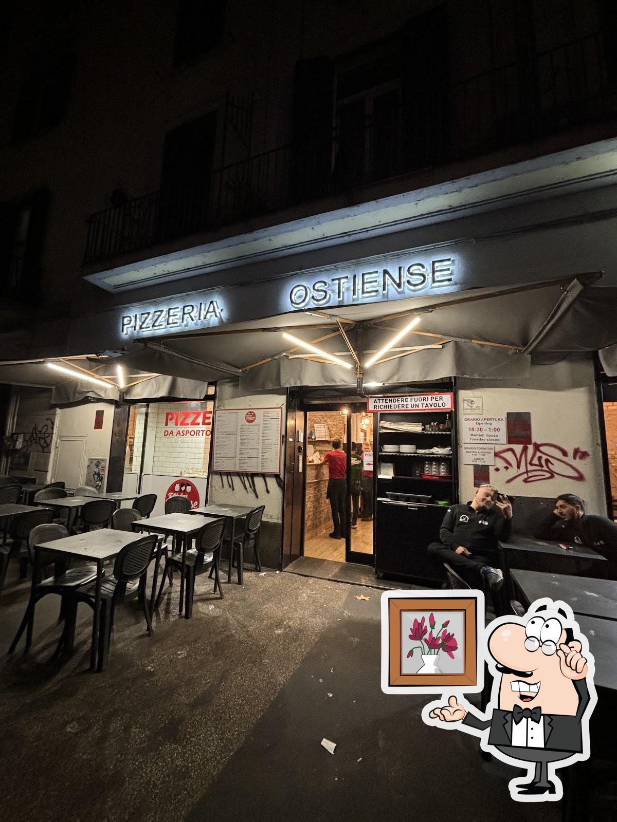 Посмотрите на внутренний интерьер "Pizzeria Ostiense".
