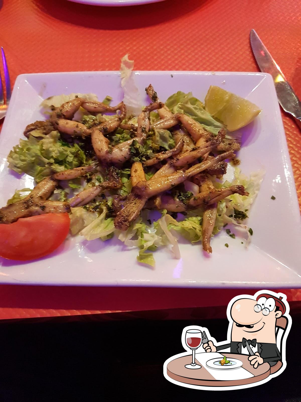 Еда в "Santorini Restaurant"