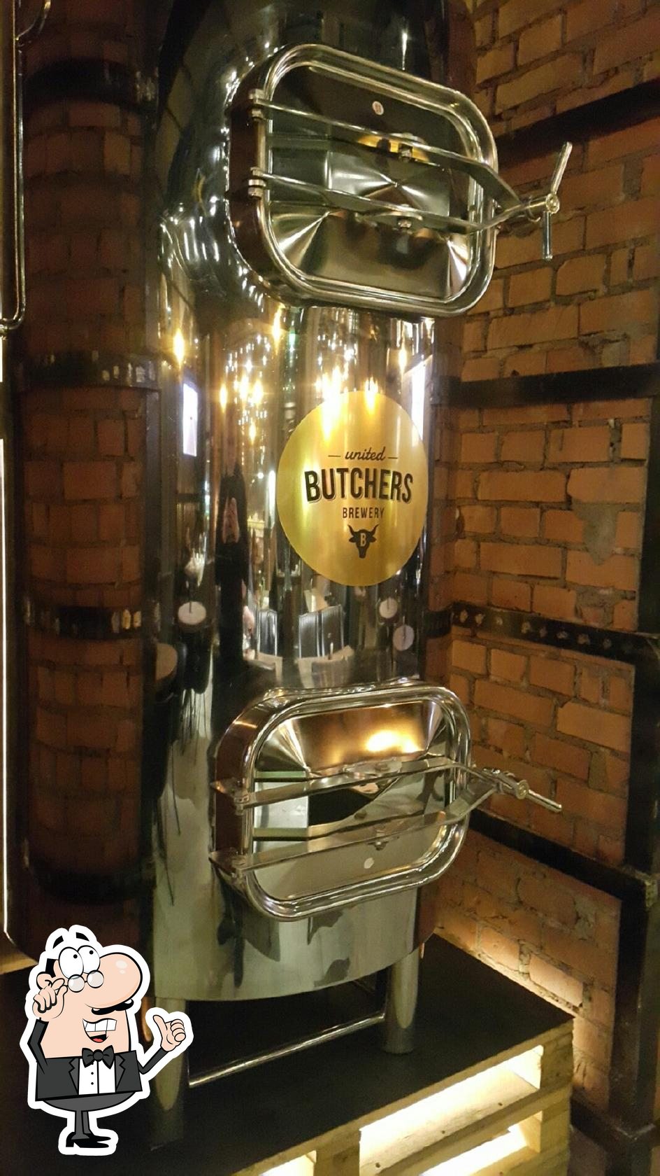 Посмотрите на внутренний интерьер "United Butchers".