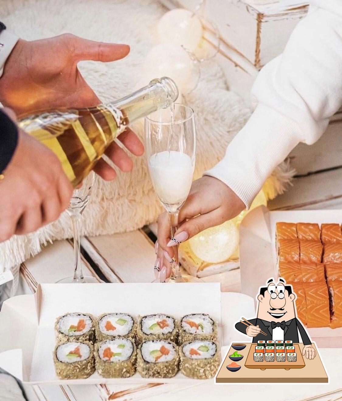 В "Sushi Master" вы можете попробовать суши.