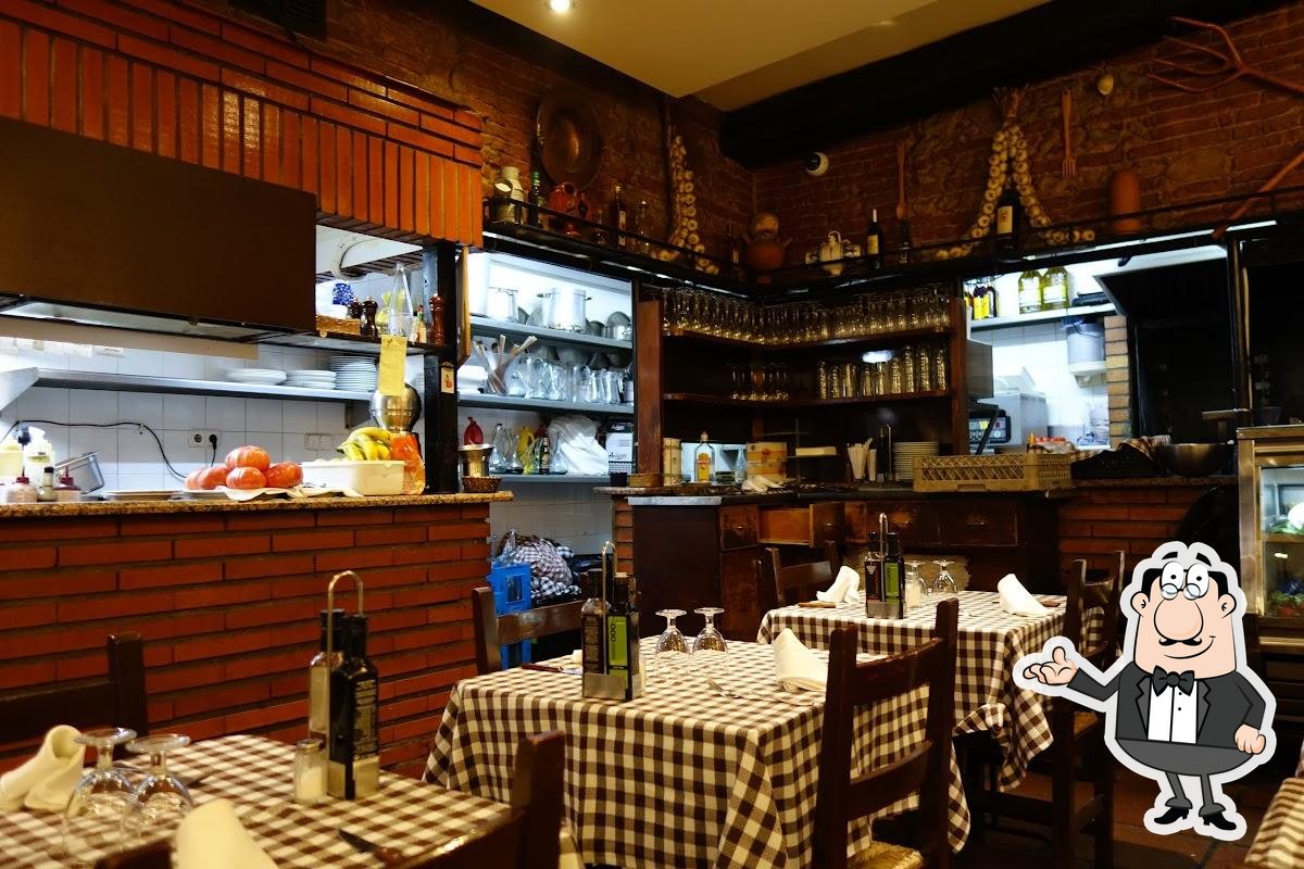 Посмотрите на внутренний интерьер "Taverna El Glop".