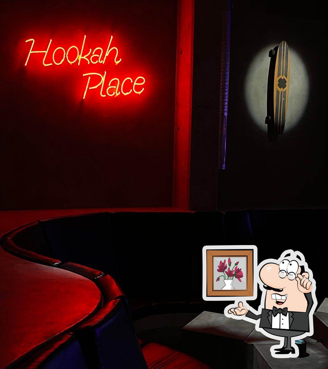 Посмотрите на внутренний интерьер "Hookahplace Forever".