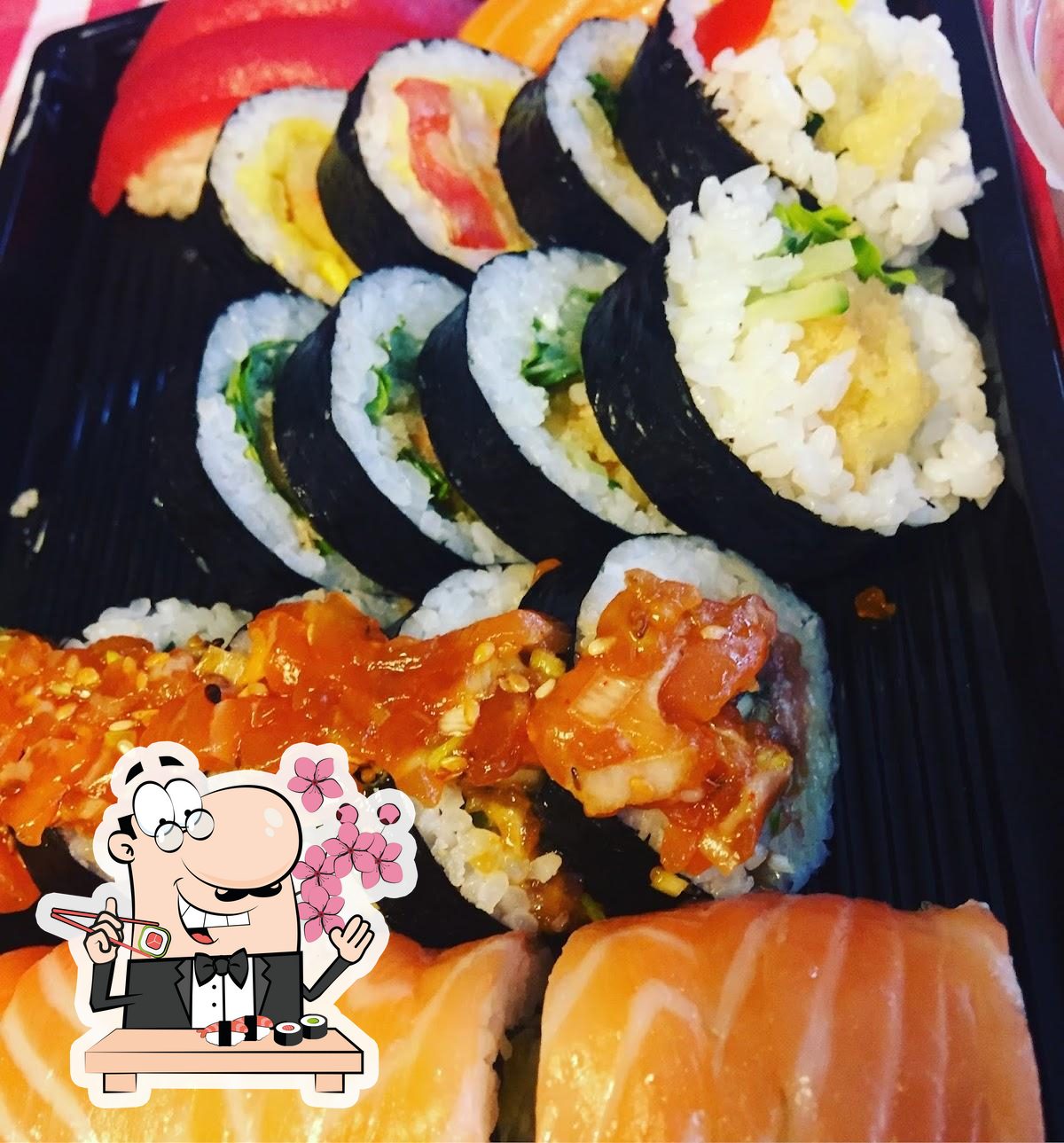 В "Sushi Maestro" вы можете попробовать суши.
