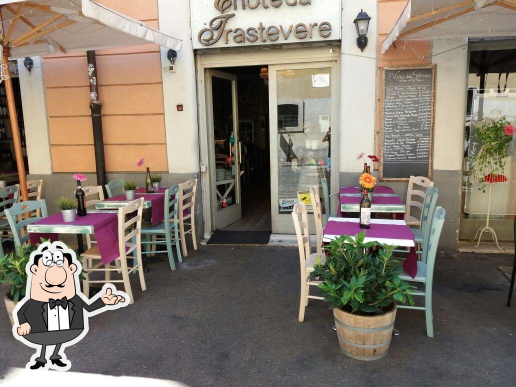Посмотрите на внутренний интерьер "Enoteca Trastevere".