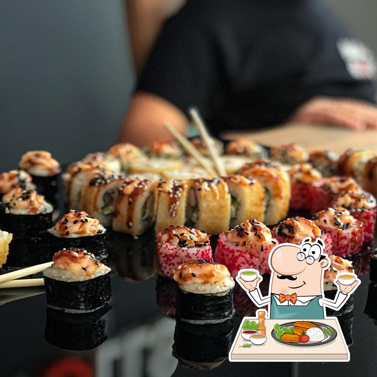 Еда в "Maxi Rolls"