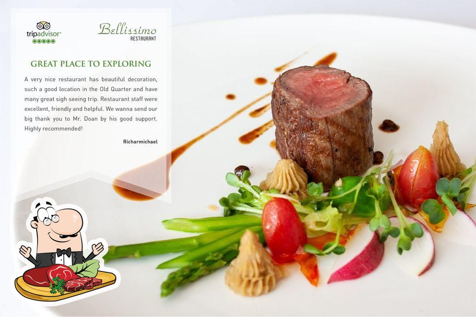 "Bellissimo" предоставляет мясные блюда.