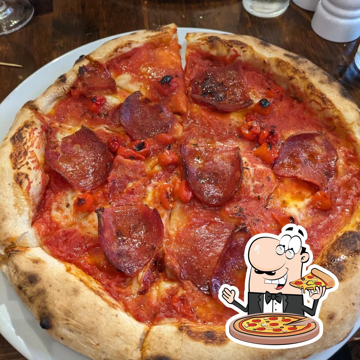Попробуйте пиццу в "Basta Pizza Bar".