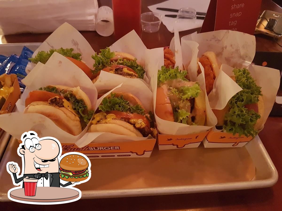  Закажите  гамбургеры в "Krush Burger".