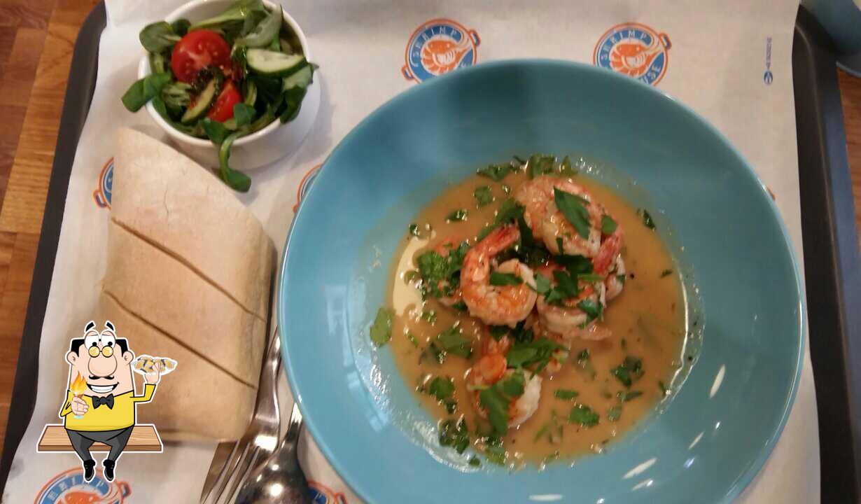 "Shrimp House" предлагает   разнообразие  блюд из морепродуктов.