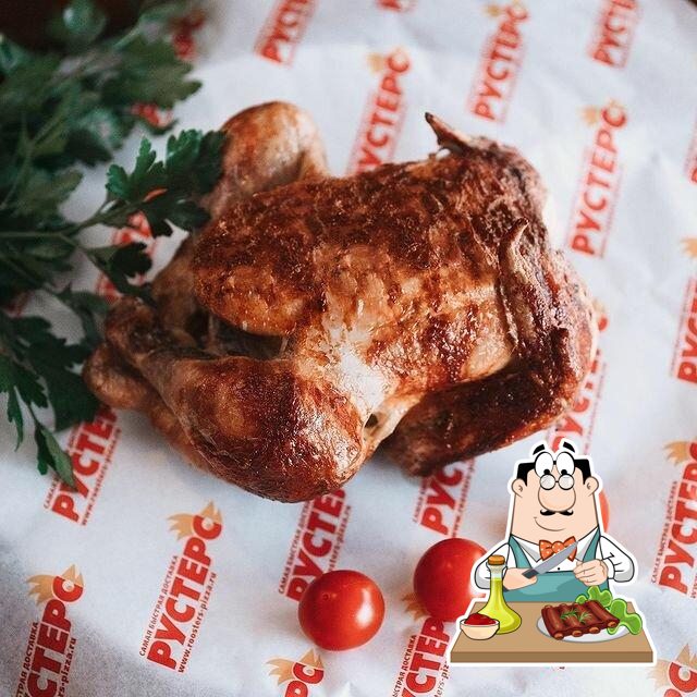 Здесь широкий ассортимент мясных блюд.