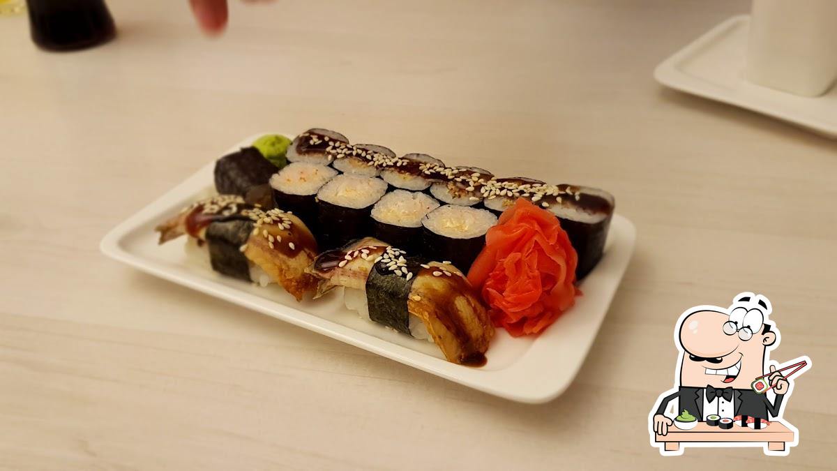 В "Tasty Sushi" подают суши и роллы.