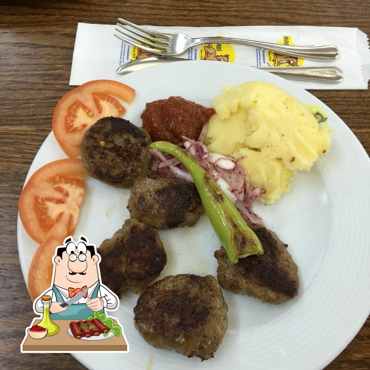 Мясные блюда предлагают в "Bambi Cafe Sirkeci".