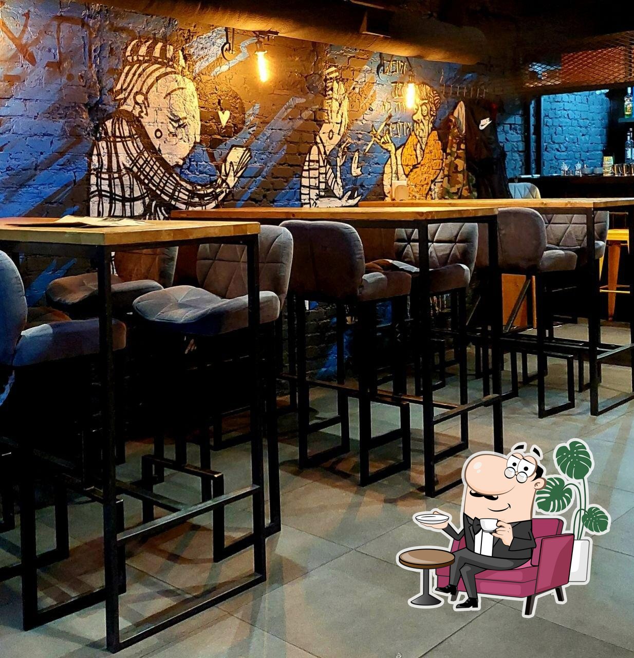 Интерьер "Taam Hummus Bar 2.0".