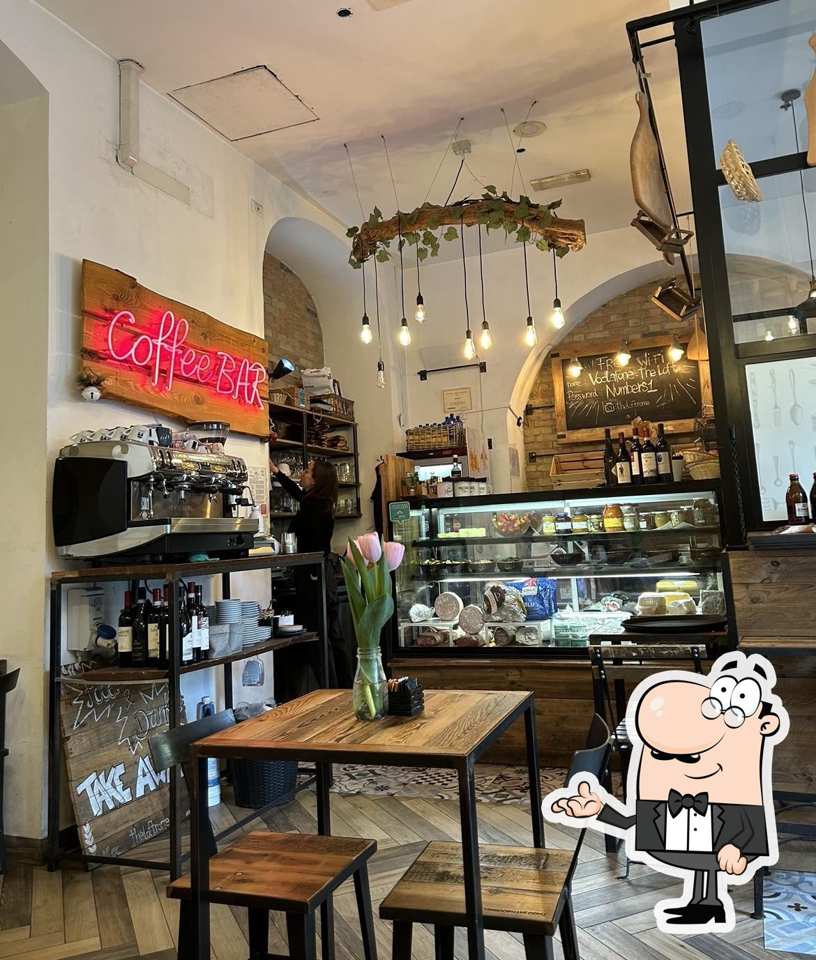 Посмотрите на внутренний интерьер "THE LOFT Colazione, Brunch & Pizza Dinner vicino San Pietro".