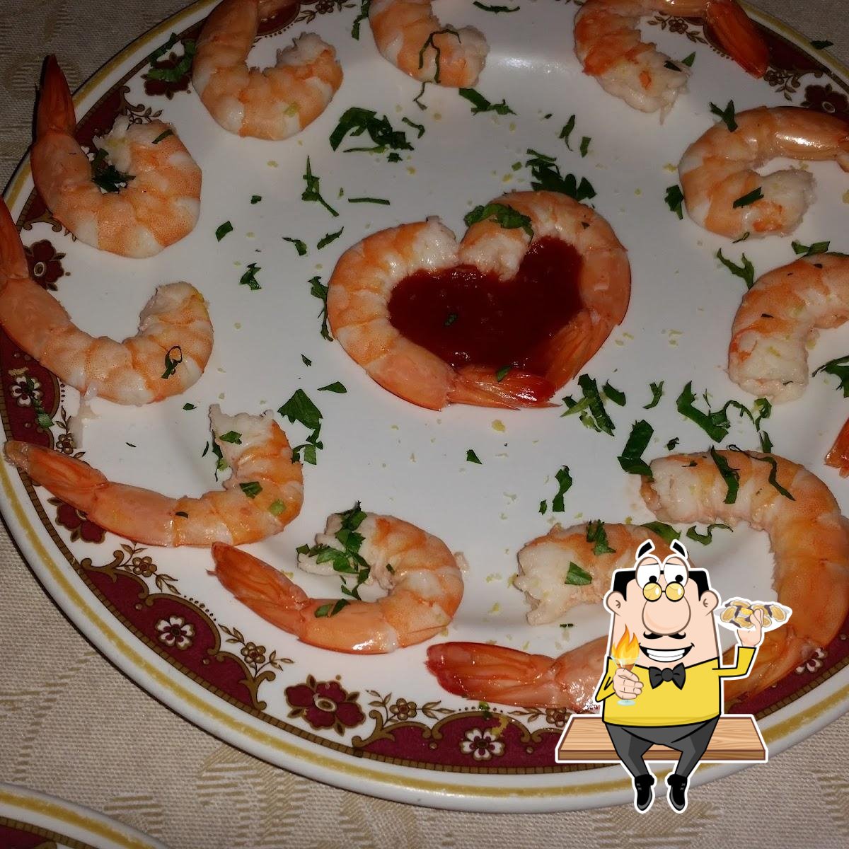  Посетители "Ristorante Zenobia Roma dal 1995" могут  заказать  разные  блюда из морепродуктов.
