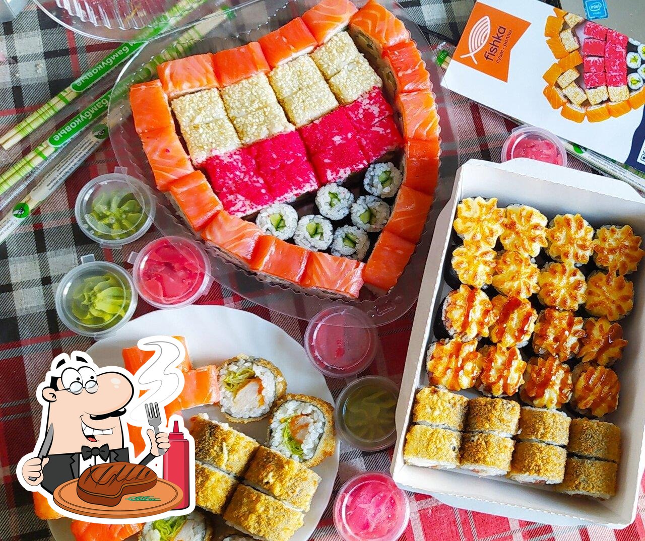 "Фишка" предоставляет мясные блюда.